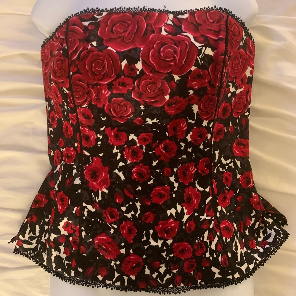 White House Black Market strapless top